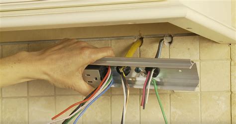 under cabinet outlet box installation